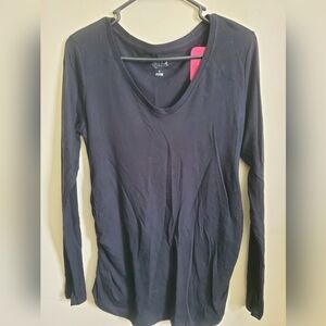 Ingrid & Isabel Black Long Sleeve Maternity Tee